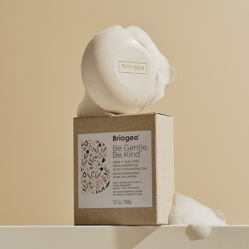 SOLD | NIB Briogeo Aloe + Oat Milk 3-in-1 Cleansing Bar for Hair, Face + Body